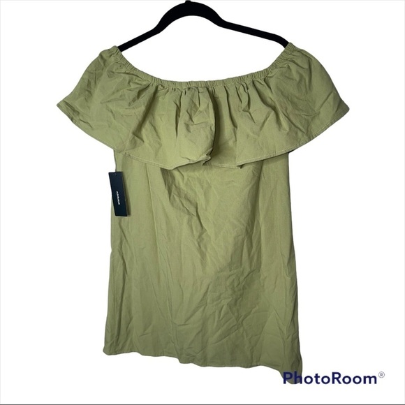 Lulus Pistachio Green Off Shoulder Ruffle Mini Dress XS Summer Casual NWT Cute - Picture 10 of 13